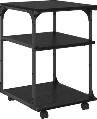 Obrázek produktu pro vidaXL Stojan na tiskárny černý dubový 43 x 48 x 64 cm
