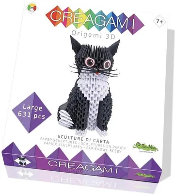Produktbild von 78733 - Creagami: Katze Large - Bastelspiel, für 1+ Spieler, ab 7 Jahren