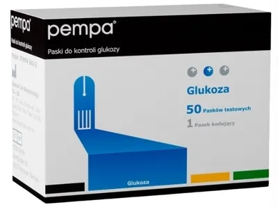 A product box for glucose test strips.
