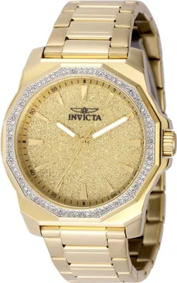 Obrázok produktu pre Invicta Speedway 49127 Pánske Hodinky - Quartz Movement - Nerezová Oceľ s Zlatým Ciferníkom - 42 mm