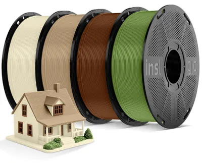 PLA Pro 3D-Drucker Filament Bundle 1,75 mm 4 kg, 4 Farben