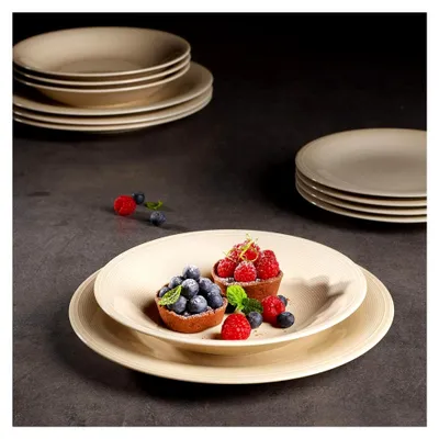 Produktbild von like. Color Loop Sand Tiefer Teller 23x23x4cm