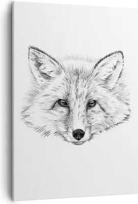 Produktbild von Bild auf Leinwand - Leinwandbild - Einteilig - Wolf Kinder Skizze illustriert - 50x70cm - Wand Bild - Wanddeko - Wandbilder - Leinwanddruck - Wanddekoration - Leinwand bilder - Wandbild - PA50x70-3212