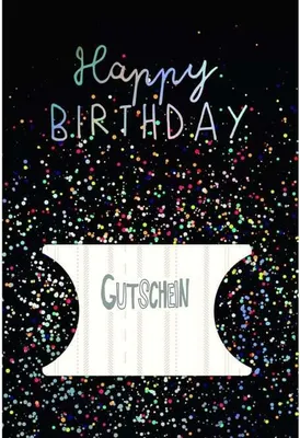 Produktbild von Geburtstag Gutscheinkarte - Glückwunschkarten im Format  11,5 x 17 cm