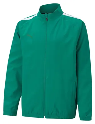 Produktbild von PUMA Unisex Kinder Teamliga Sideline Jkt Jr Sweater, Pepper Green-Puma White, 16