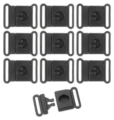 Productafbeelding van Mantelgespen - 10 mm binnendiameter - 100 stuks - Zwart