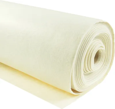 Filzstoff Meterware creme