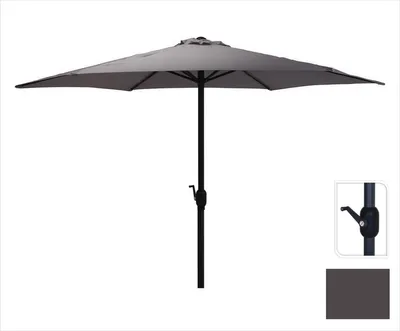 Produktbild von Sonnenschirm Anthrazit Ø300 cm für Garten und Terrasse | mit praktischem Wickelsystem