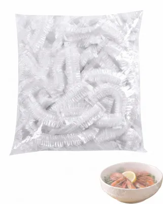 100 elastische Abdeckhauben, 12–40 cm, für Schüsseln & Teller