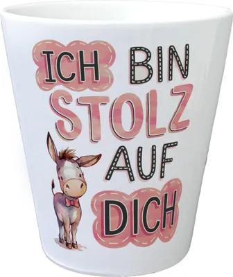 Produktbild von Ich Bin Stolz Auf Dich Blumentopf mit Esel