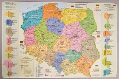 Zdjęcie produktu dla Podkładka mapa administracyjna polski