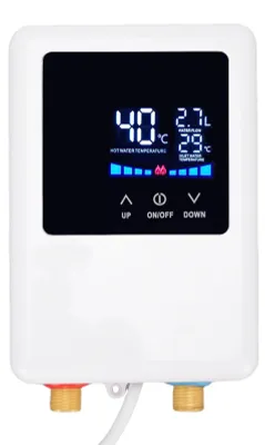 Durchlauferhitzer 3000W, LCD-Display, IPX4, EU-Stecker 220V