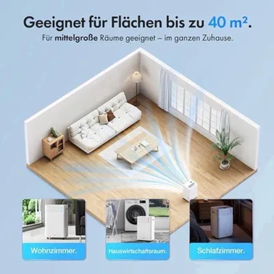 Productafbeelding van Elektrische Luchtontvochtiger – 30 Liter per Dag – Stille Slaapmodus – Slimme App Bediening