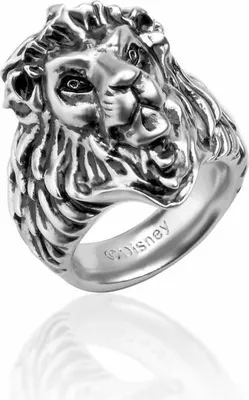 Image de Goebel Couture Kingdom Roi Lion Anneau adulte Simba, bijoux, or blanc, taille 7, 12102181