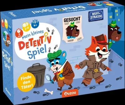 Produktbild von AUZOU | Mein kleines Detektiv-Spiel | Familienspiele Kindergarten Vorschule | Kinderspiele | Gesellschaftsspiele | Geschenke | Mitbringspiele zum Kindergeburtstag | Für 2 bis 6 Spieler ab 4 Jahren