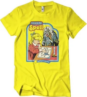 Produktbild von Learn To Spell T-Shirt - Small - Yellow