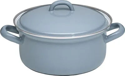 Produktbild von Riess Kasserolle mit Deckel Ø16 cm 1,1L Pure Grey Emaille