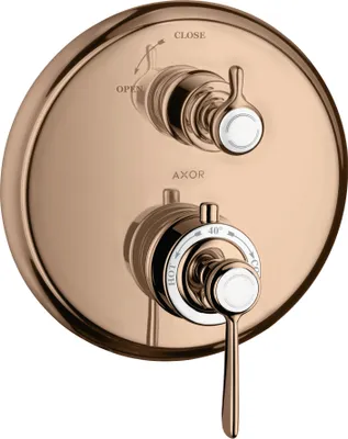 Produktbild von Thermostat AXOR MONTREUX UP m Abstellventil u HGri pol. red gold polished red gold
