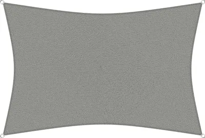 Produktbild von sunprotect 83239 Professional Sonnensegel, 6 x 4 m, Rechteck, wind- & wasserdurchlässig, grausilber