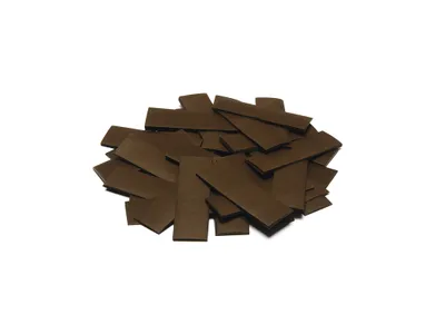 Produktbild von Slowfall Konfetti rechteckig 55x18mm, braun, 1kg