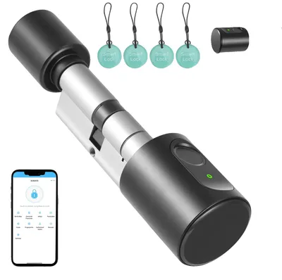 Immagine prodotto di Serratura elettronica intelligente, accesso tramite impronta digitale, controllo tramite app, A