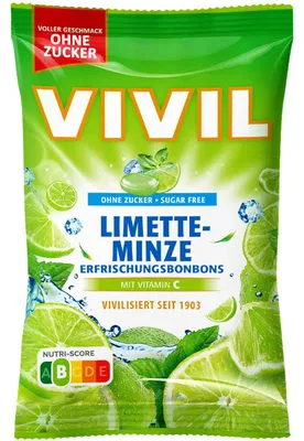 Immagine prodotto di VIVIL® 2371 VIVIL® Limette-Minze ohne Zucker Bonbons 120,0 g