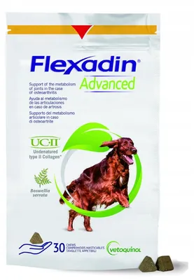 Produktbild von Vetoquinol Flexadin Advanced - Snacks für Hunde - 30 Tabletten