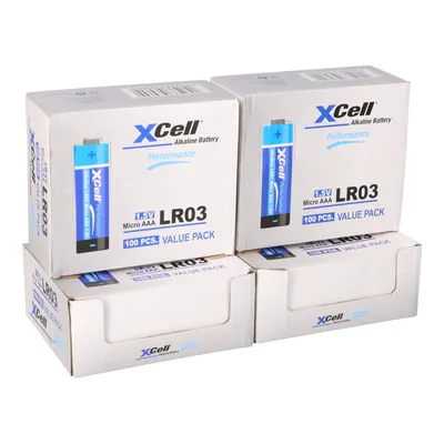 Obrázok produktu pre 400x batérie XCell AAA LR03 Micro Super Alkaline 1,5V