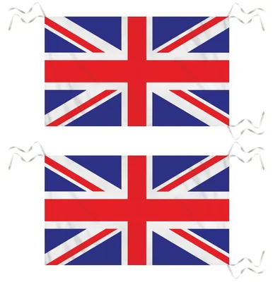 Union Jack Flaggen 76x50 cm, 2er-Pack, wasserdicht, wiederverwendbar