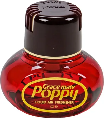 Produktbild von Original Poppy Lufterfrischer, mit Klebepad, Inhalt 150 ml, für Heim, LKW, PKW, Boot, Wohnmobil, Büro, Duftnote Hibiskus