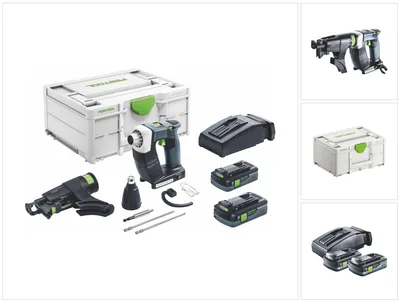 Immagine prodotto di Festool DURADRIVE DWC 18-2500 HPC 4.0 I-Plus avvitatore edile a batteria 18 V 18 Nm brushless ( 576498 ) + 2x batteria ricaricabile 4.0 Ah + caricabatterie + systainer ( successore di 574743 )