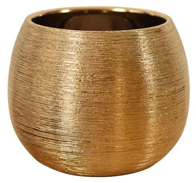 Immagine prodotto di Vaso in Vetroceramica dorato vintage, ideale per interni