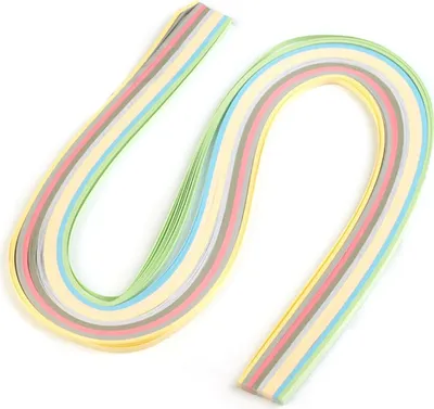 Produktbild von 100 Quilling Streifen 3mm, MIX 4 Quillingstreifen Papierstreifen