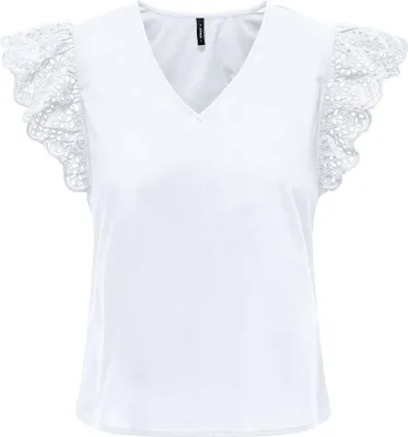Produktbild von Only Lou Life Ärmelloses V-ausschnitt-t-shirt Weiß XL Frau Weiß XL