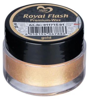 Wachs mit Metallic-Glitter-Effekt, 25 ml, gold