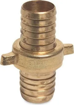 Produktbild von Schlauchverschraubung 3-teilig flachdichtend 3/4" Messing 13mm Schlauchtülle