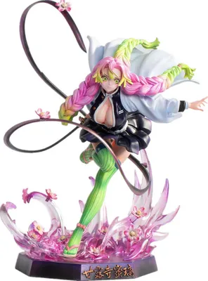 Produktbild von 23cm Demon Slayer Anime Figure Kochou Shinobu Figure Kanroji Mitsuri Action Figure Kamado Nezuko Kimetsu no Yaiba Figurine Toys