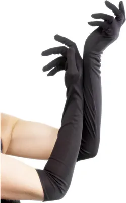 Produktbild von Fever Lange Handschuhe Schwarz Weiß Rot - Auswahl: Handschuhe in Schwarz