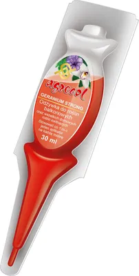Zdjęcie produktu dla Odżywka do roślin balkonowych oraz wszelkich domowych roślin kwitnących AGRECOL Geranium Strong 30ML 1szt.