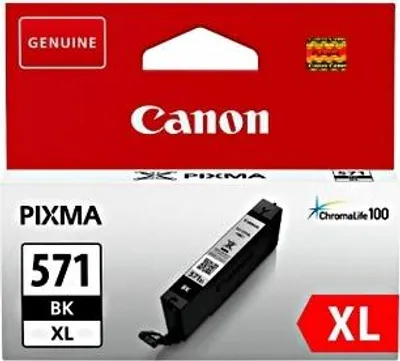 Zdjęcie produktu dla Canon CLI-571BK XL, Wysoka (XL) wydajność, Czarny, Tusz na bazie pigmentu, 1 szt.