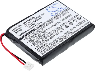 Produktbild von TECHTEK Akku Kompatibel mit [Intermec] 680, 681, 682, 682T, 781, 781T, 782T, PB20, PB20A Ersetzt 320-082-021, für 550038-000, für HPI781-LI