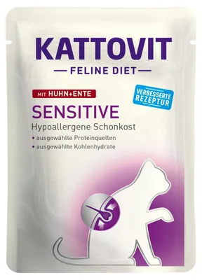 Obrázok produktu pre Kattovit 4000158772404, Dospelý, Akékoľvek plemeno, Kuracie mäso, Kačka, 85 g