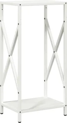 Produktbild von vidaXL Brennholzregal Weiß 34x25x70 cm Kaltgewalzter Stahl