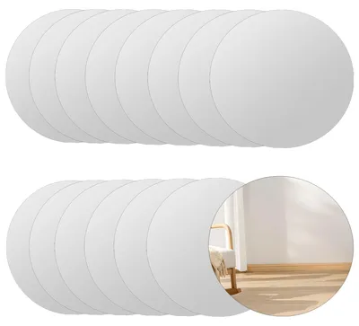15 selbstklebende Spiegel rund 15 cm Acryl bruchsicher