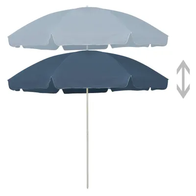 Zdjęcie produktu dla vidaXL Parasol plażowy niebieski 300 cm
