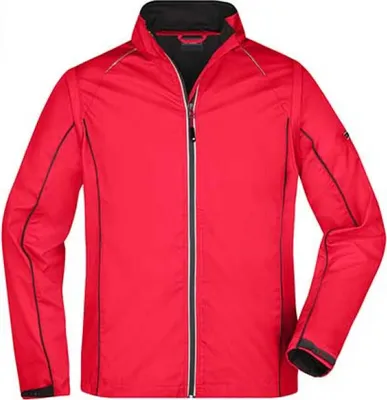 Produktbild von 2 in 1 Jacke mit abzippbaren Ärmeln red/black, Gr. L