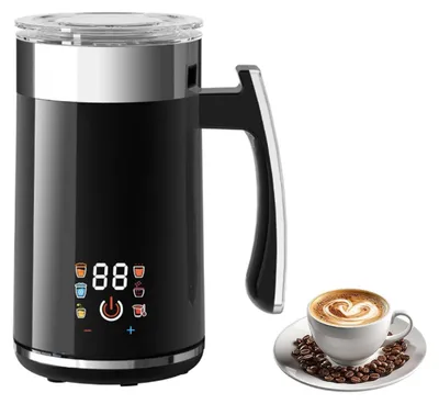 Milchaufschäumer 6-in-1, 400 W, 600 ml, Edelstahl, selbstreinigend