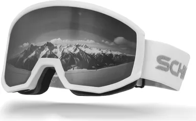 Immagine prodotto di Occhiali da sci Schnorr Lynx White Silver (S3/S4) | Specchio REVO completo, antiappannamento, UV400, cinturino 45 mm