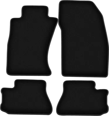 Produktbild von Wielganizator Velours-Autoteppiche – passend für Mitsubishi 3000GT (Coupe, Bj. 1994-2001) –  schwarz, passgenau, mit Befestigungen set 4 Stk.