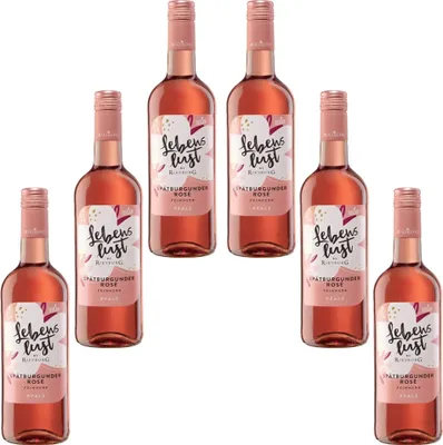 Image de Rietburg Lebenslust Spätburgunder fruité rose 750ml 6er Pack